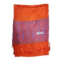 Jamawar Shawl, Nepali Acrylic Shawl, Color [orange And Pink]