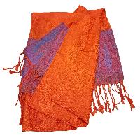 Jamawar Shawl, Nepali Acrylic Shawl, Color [orange And Pink]
