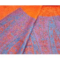 Jamawar Shawl, Nepali Acrylic Shawl, Color [orange And Pink]