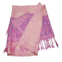 Jamawar Shawl, Nepali Acrylic Shawl, Color [pink Sherbet And Viola]