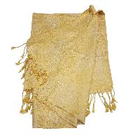 Jamawar Shawl, Nepali Acrylic Shawl, Color [pale Gold]