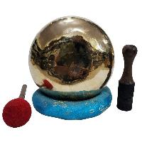 Singing Bowl, Buddhist Hand Beaten Therapy Bowls, With Glossy Finishing, Head Bowl, [select Accessories]