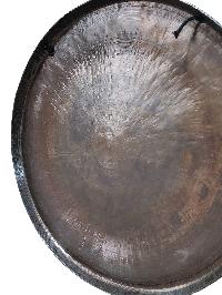 Handmade [gong], Bronze Chau Gong, Tam-tam Gong, Symphonic Gong With [samadhi Yoga Man] Etching