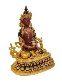 Aparimita, Buddhist Miniature Statue, [gold Plated], [color Finishing], Amitayus, Chepame