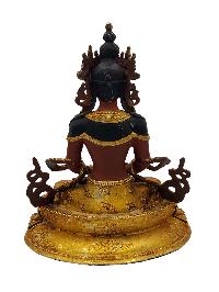 Aparimita, Buddhist Miniature Statue, [gold Plated], [color Finishing], Amitayus, Chepame