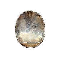 [belt Buckle] Of Silver With [turquoise And Coral]