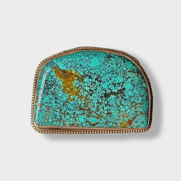[belt Buckle] Of Silver With [turquoise]