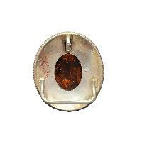 [belt Buckle] Of Silver With [amber]