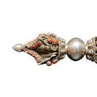 Dorje, [vajra] Of Silver With [coral]