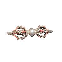 Dorje, [vajra] Of Silver With [coral]