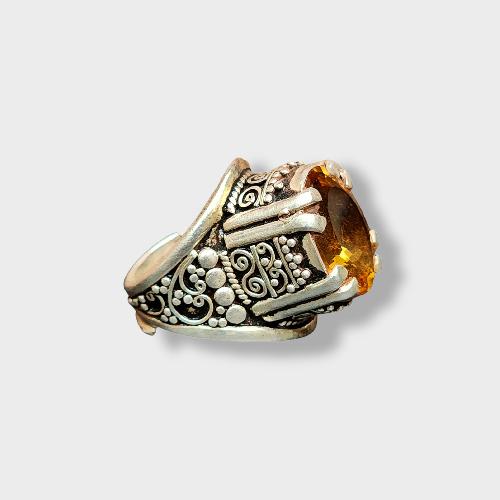 [ring], Designer Silver Jewellery With [topaz Stone]