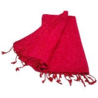 Yak Wool Shawl, Nepali Acrylic Hand Loom Shawl, [red Color]