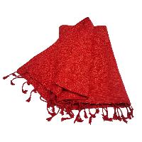 Yak Wool Shawl, Nepali Acrylic Hand Loom Shawl, [red Color]