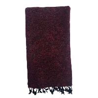 Yak Wool Shawl, Nepali Acrylic Hand Loom Shawl, [reddish-purple Color]