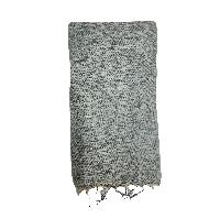 Yak Wool Shawl, Nepali Acrylic Hand Loom Shawl, [gray Color]