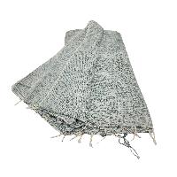 Yak Wool Shawl, Nepali Acrylic Hand Loom Shawl, [gray Color]