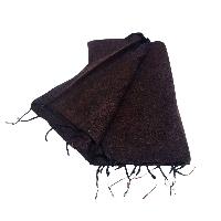 Yak Wool Shawl, Nepali Acrylic Hand Loom Shawl, [reddish-brown Color]