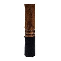 Singing Bowl Accessories, Wooden And Leather, Stroking And Playing Mallet, Extra Small