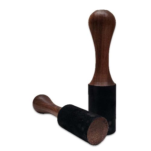 Singing Bowl Accessories, Wooden And Leather, Stroking And Playing Mallet,medium