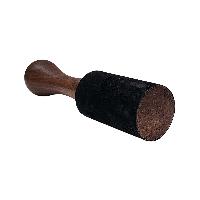 Singing Bowl Accessories, Wooden And Leather, Stroking And Playing Mallet,medium