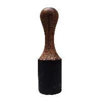 Singing Bowl Accessories, Wooden And Leather, Stroking And Playing Mallet, Large