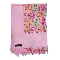 Desigener Shawl, Thick Nepali Shawl, With Heavy Embroidery, Color [pale Pink]