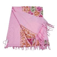 Desigener Shawl, Thick Nepali Shawl, With Heavy Embroidery, Color [pale Pink]