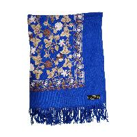 Desigener Shawl, Thick Nepali Shawl, With Heavy Embroidery, Color [blue]