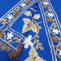 Desigener Shawl, Thick Nepali Shawl, With Heavy Embroidery, Color [blue]