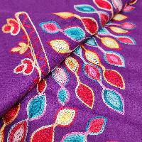 Desigener Shawl, Thick Nepali Shawl, With Heavy Embroidery, Color [purple]