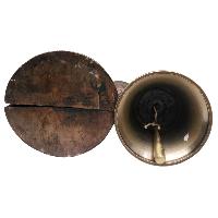 Bell And Dorje - Vajra, With [metal] Cover, Gold Plated, [master Quality], Dehradun Piece
