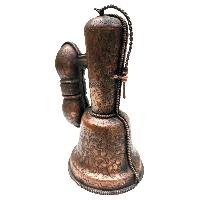 Bell And Dorje - Vajra, With [metal] Cover, Gold Plated, [master Quality], Dehradun Piece