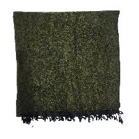 Yak Wool Blanket, Nepali Acrylic Hand Loom Blanket, Color [olive Drab]