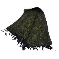Yak Wool Blanket, Nepali Acrylic Hand Loom Blanket, Color [olive Drab]