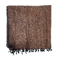 Yak Wool Blanket, Nepali Acrylic Hand Loom Blanket, Color [coffee Brown]