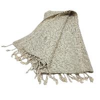 Yak Wool Blanket, Nepali Acrylic Hand Loom Blanket, Color [gray]