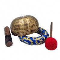Jambati Singing Bowlsinging Bowl, Buddhist Hand Beaten, Antique Finishing, [jhumkabati], [select Accessories]
