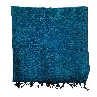 Yak Wool Blanket, Nepali Acrylic Hand Loom Blanket, Color [bluish-green]