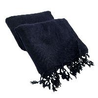 Yak Wool Blanket, Nepali Acrylic Hand Loom Blanket, Color [charcoal Gray]
