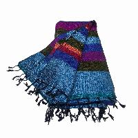 Yak Wool Blanket, Nepali Acrylic Hand Loom Blanket, [multi-color]