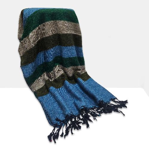 Yak Wool Blanket, Nepali Acrylic Hand Loom Blanket, [multi-color]