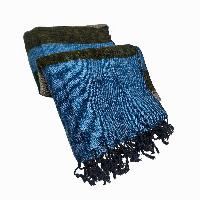 Yak Wool Blanket, Nepali Acrylic Hand Loom Blanket, [multi-color]