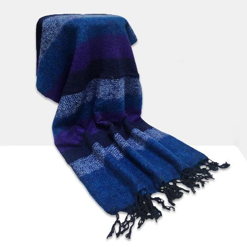 Yak Wool Blanket, Nepali Acrylic Hand Loom Blanket, [multi-color]
