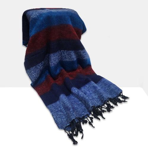 Yak Wool Blanket, Nepali Acrylic Hand Loom Blanket, [multi-color]