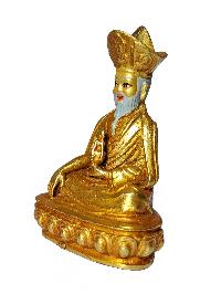 4th Zhabdrung Rinpoche, Buddhist Miniature Statue, [gold Plated], Face Painted