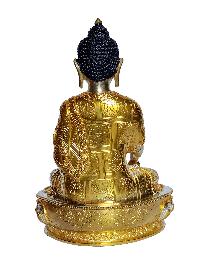 [shakyamuni Buddha], Buddhist Handmade Statue, [partly Gold And Silver Plated], [original Mold]