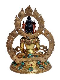 [aparimita], Buddhist Handmade Statue, [full Gold Plated], [stone Setting] With [face Painted], [original Mold]