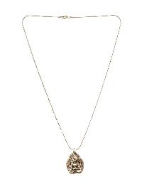[pendant] - Buddhist Silver Amulet With [aparmita], [silver Chain Included]