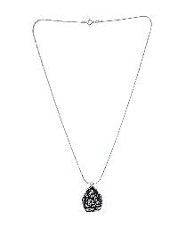 [pendant], Buddhist Silver Amulet With [vajrasattva], [silver Chain Included]