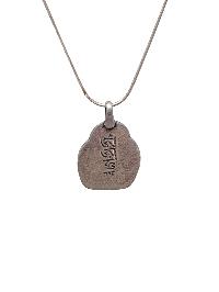 [pendant], Buddhist Silver Amulet With [vajrasattva], [silver Chain Included]